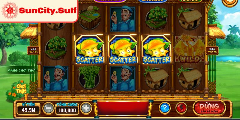 Tính năng Jackpot trong Ăn Khế Trả Vàng SunCity