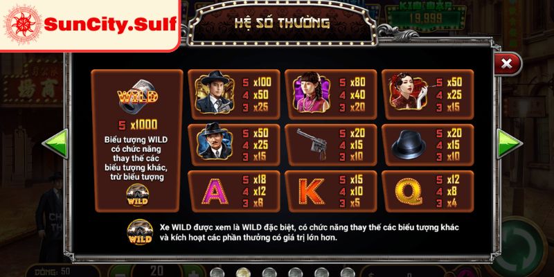 Vũ khí bí mật trong game Bến Thượng Hải SunCity
